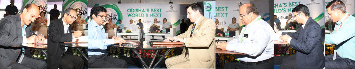 CMO_Odisha's tweet photo. #SkilledInOdisha signed MoUs with top international &amp; national Universities &amp; institutes like @UMass, @TXInstrumentsIN, @cdacindia &amp; @ftiiofficial in presence of CM @Naveen_Odisha. Partnerships will strengthen skill ecosystem &amp; make Odisha’s skilled youth best in the world. https://t.co/rjnnrU4EfS
