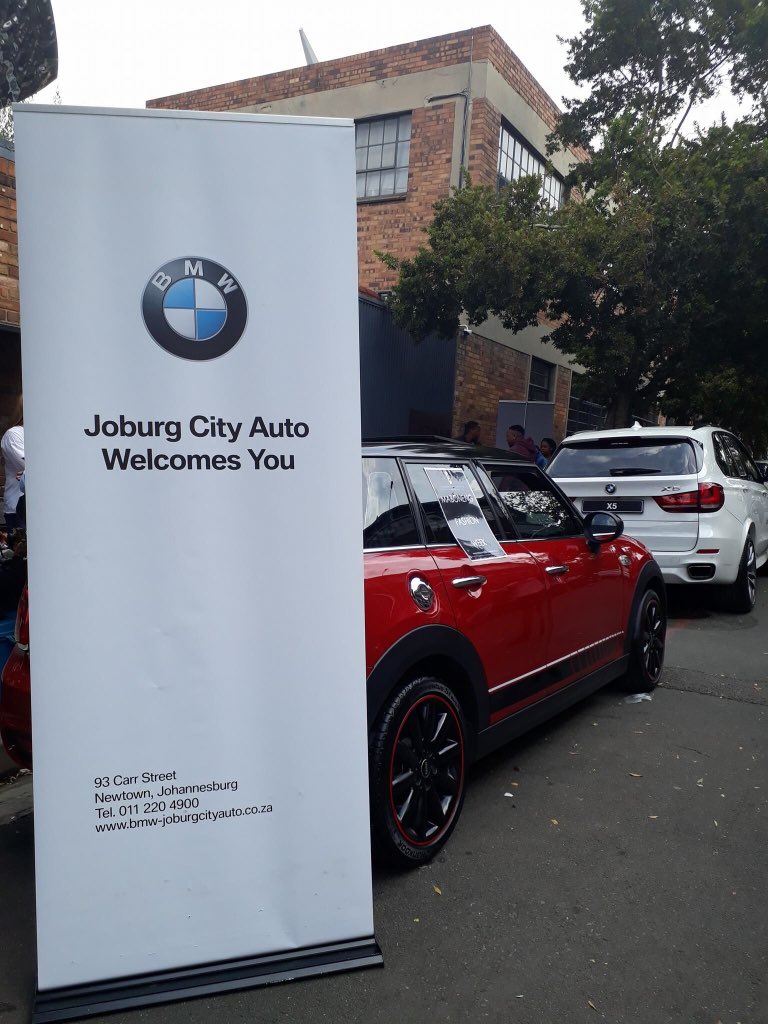 MabonengFashion's tweet photo. Thanking #Joburgautocity for their support today ahead of the #FACEOFMABONENGFASHIONWEEK18  the show starts at 6:00 PM at arts on Main, 264 Fox street in Maboneng. Do you have your ticket yet? #johburgtourism https://t.co/hvq1FbgNu6
