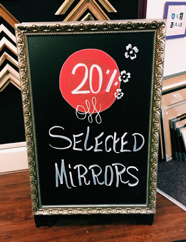 Last chance to purchase one of our %20 selected mirrors!
Offer ending today 4.30pm
