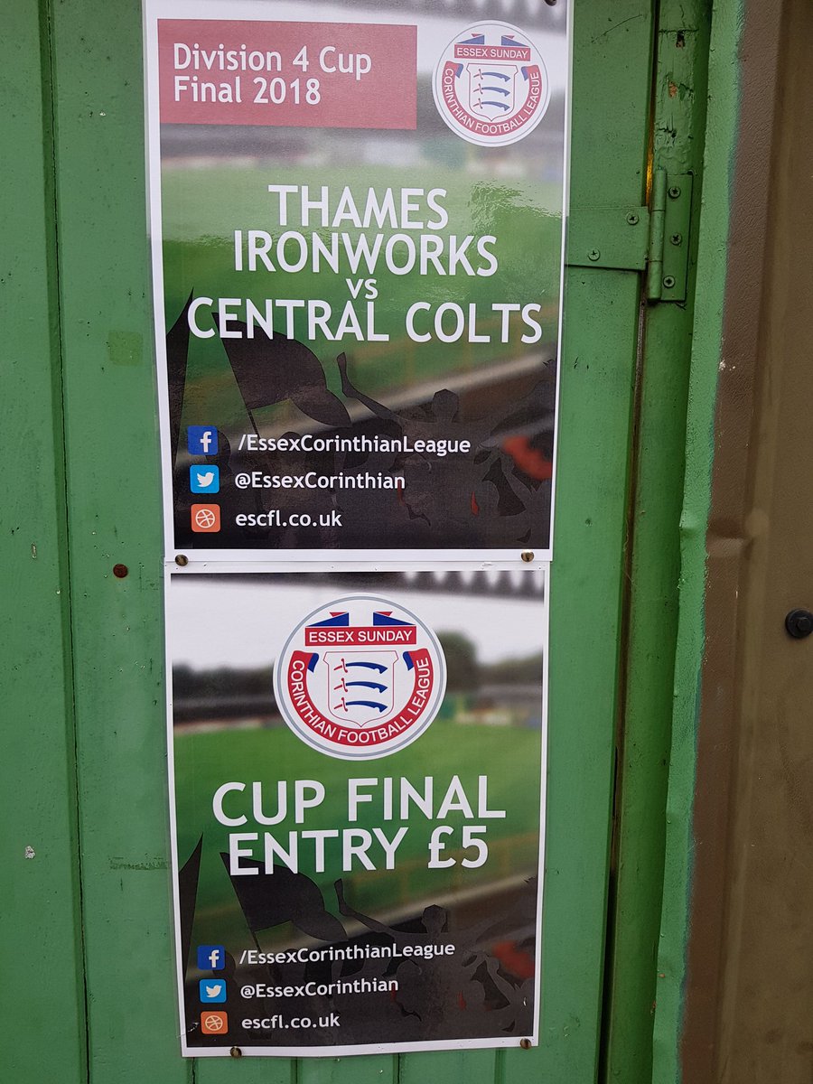 EssexCorinthian's tweet photo. Our second final of the day, and last of a long season, sees @colts_c attempting part 2 of a possible treble as they take on @TIWCFC_Official in the Division 4 Cup Final - kick off at 2.30pm

#RoadToThurrock https://t.co/LmPfcOOH8a