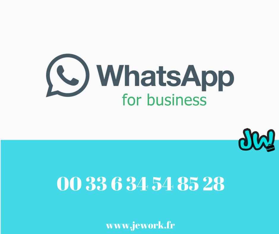 Des questions sur nos services ? 
Besoin de trouver rapidement un #freelance ? Nous sommes également joignable sur Whatsapp Business 😉
