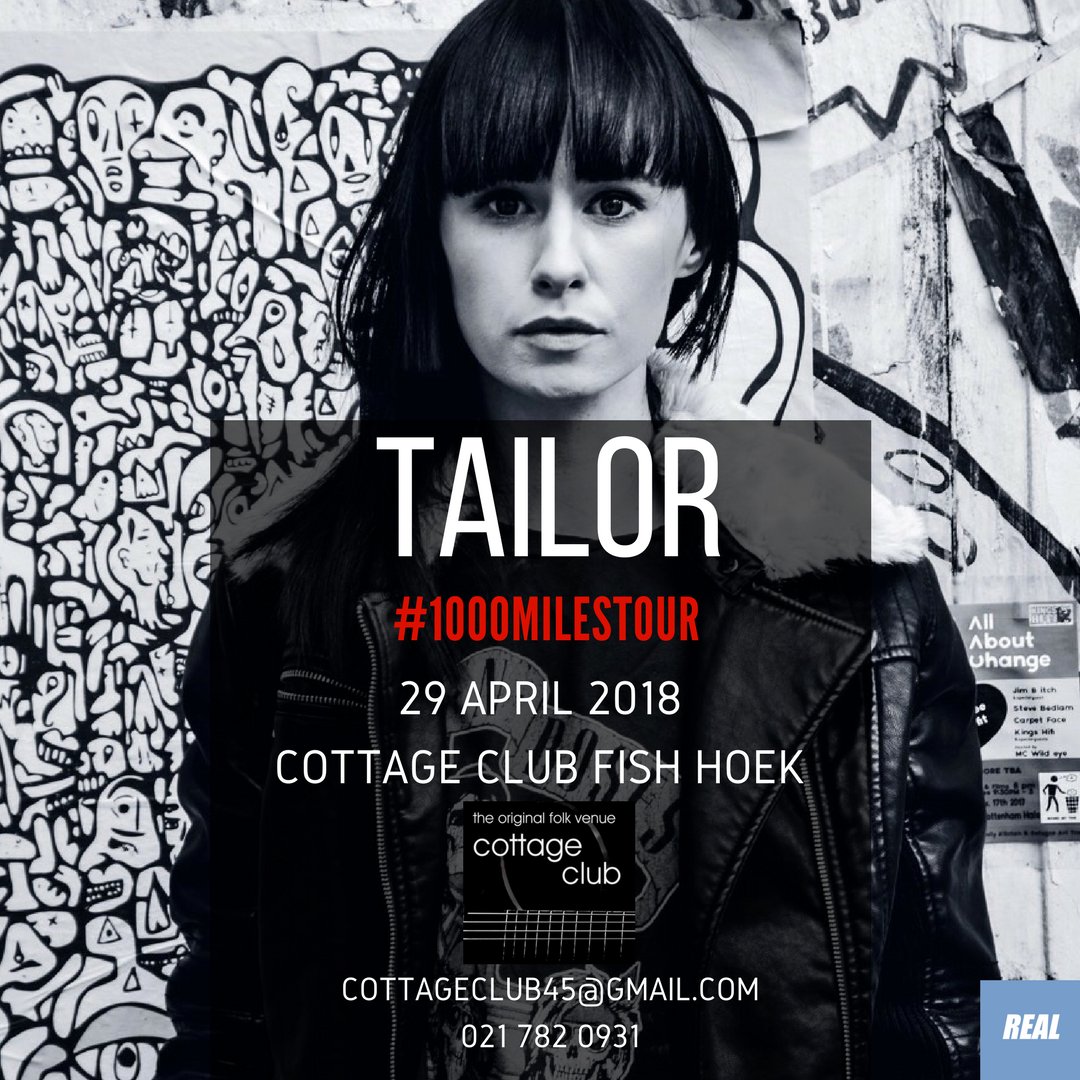 StarburstPromo's tweet photo. Tonight @Thisistailor live at #CottageClub! #1000MilesTour
@SACelebTweets @sa_artists @SterreNuus @gigbook_za @AlishiavanDev https://t.co/UXlhRSDD5L