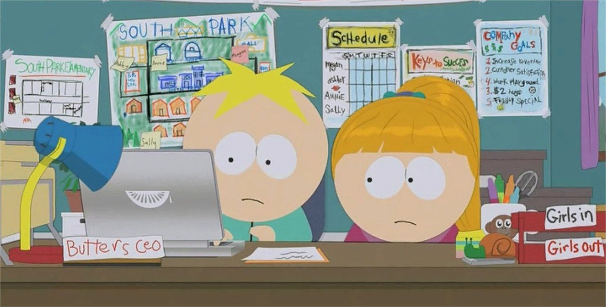 quote_SP's tweet image. — Человек, который организует женщин называется сутенером. А работающие женщины называются проститутками или шлюхами. Салли, ты шлюха! 
— Ух ты!

#SouthPark #СаусПарк #ЮжныйПарк