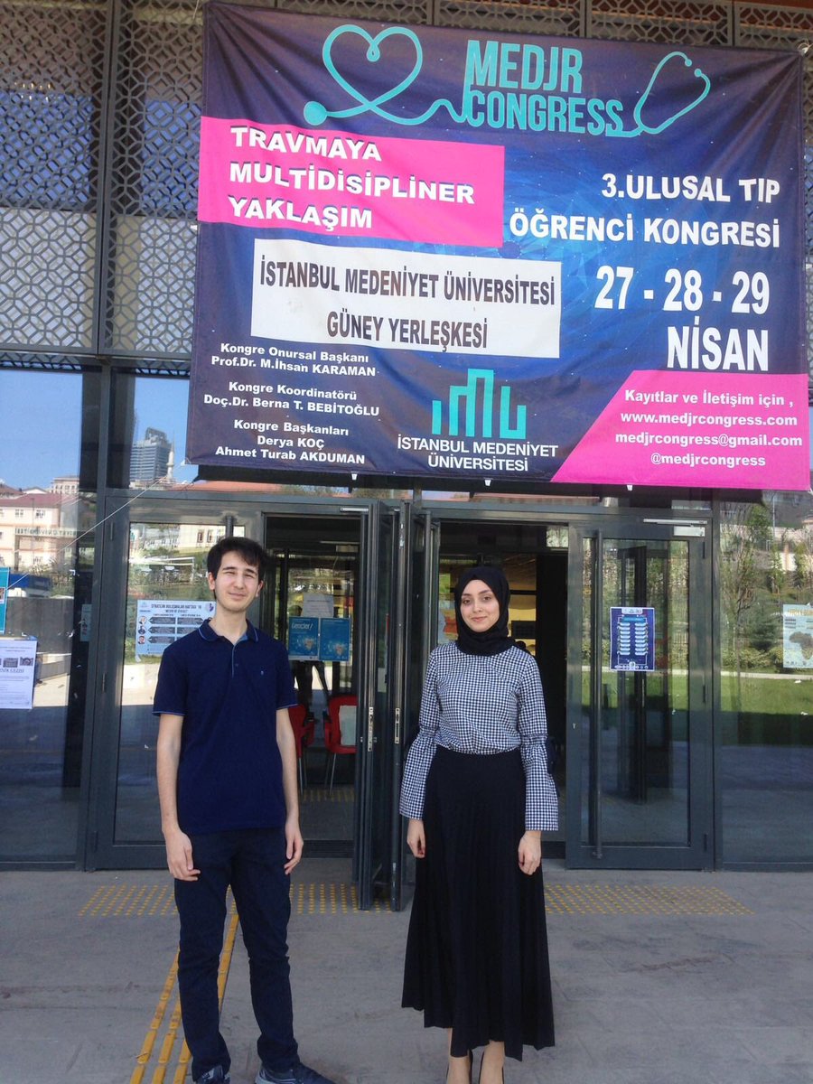 tekcammithat's tweet photo. #kartalaihl öğrencileri Arife Demirci ve Mehmet Sertaç Çeküç, @medjrcongress onlarca tıp hekimi ve öğrencisine sunum yapma daveti alan ilk lise öğrencileri oldu. Sunumlarını başarıyla icrâ ederek katılım belgelerini almaya hak kazandılar. https://t.co/DWbWW5giD7