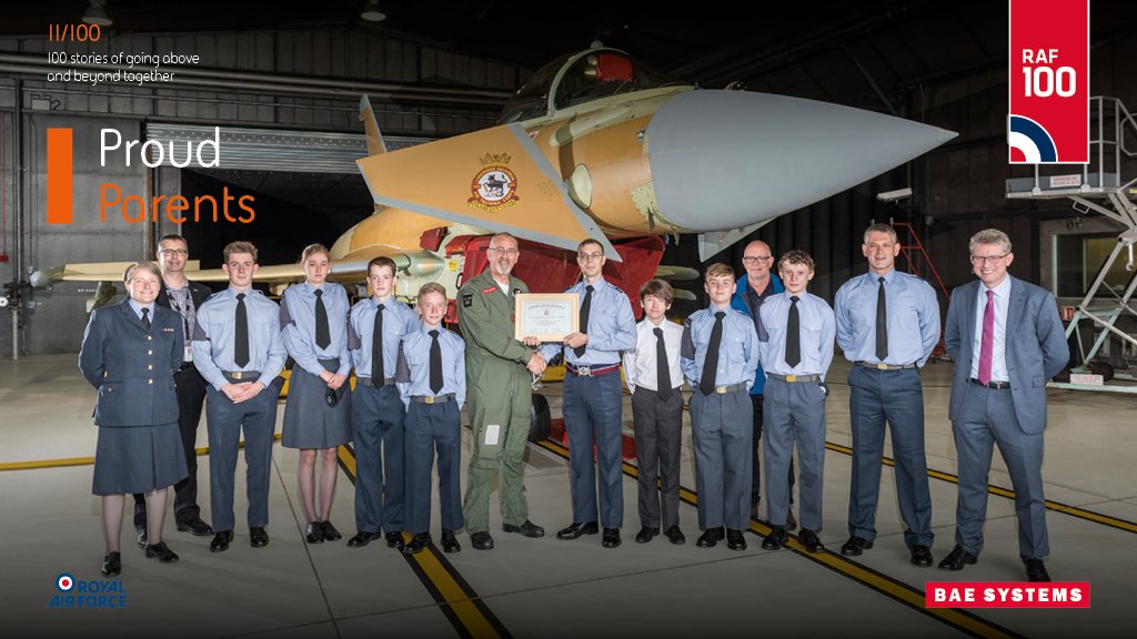 Every  Typhoon jet which leaves our production line in Lancashire is special, but BS143 means even more to the <a href="/aircadets/">RAF Air Cadets</a> of <a href="/143Sqn/">143 (Longridge) Sqn RAF Air Cadets</a> - as its adopted 'parent' squadron. Find out more at baes.co/x9sW30jJB2z #RAF100