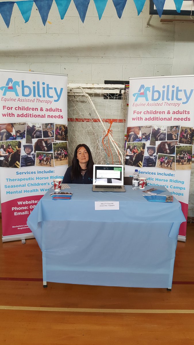 In Athboy Community Centre for autism awareness & information family day 🐴💙💙💙 #Ability #TherapeuticRiding #Autism #Athboy #Meath