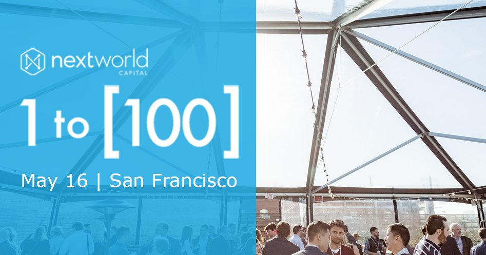 Come listen to (and network with) the best in #EnterpriseTech! Join us on 5/16 <a href="/ThePearlSF/">The Pearl</a> for #NextWorld1to100 Conference. Full list of speakers and registration: buff.ly/2qSSafJ