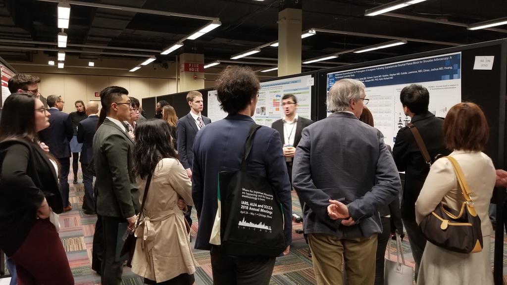 Anesthesiology News (@anesthesianews) on Twitter photo Aaron Schweitzer, BA, discusses his poster from <a href="/HSSAnesthesia/">HSS Anesthesiology</a> on IV Dexamethasone for prolonging analgesia after supraclavicular brachial plexus blocks in shoulder anthroscopy. And another round of poster presentations is underway at #IARS2018. Aaron Schweitzer, BA, discusses his poster from <a href="/HSSAnesthesia/">HSS Anesthesiology</a> on IV Dexamethasone for prolonging analgesia after supraclavicular brachial plexus blocks in shoulder anthroscopy. And another round of poster presentations is underway at #IARS2018.