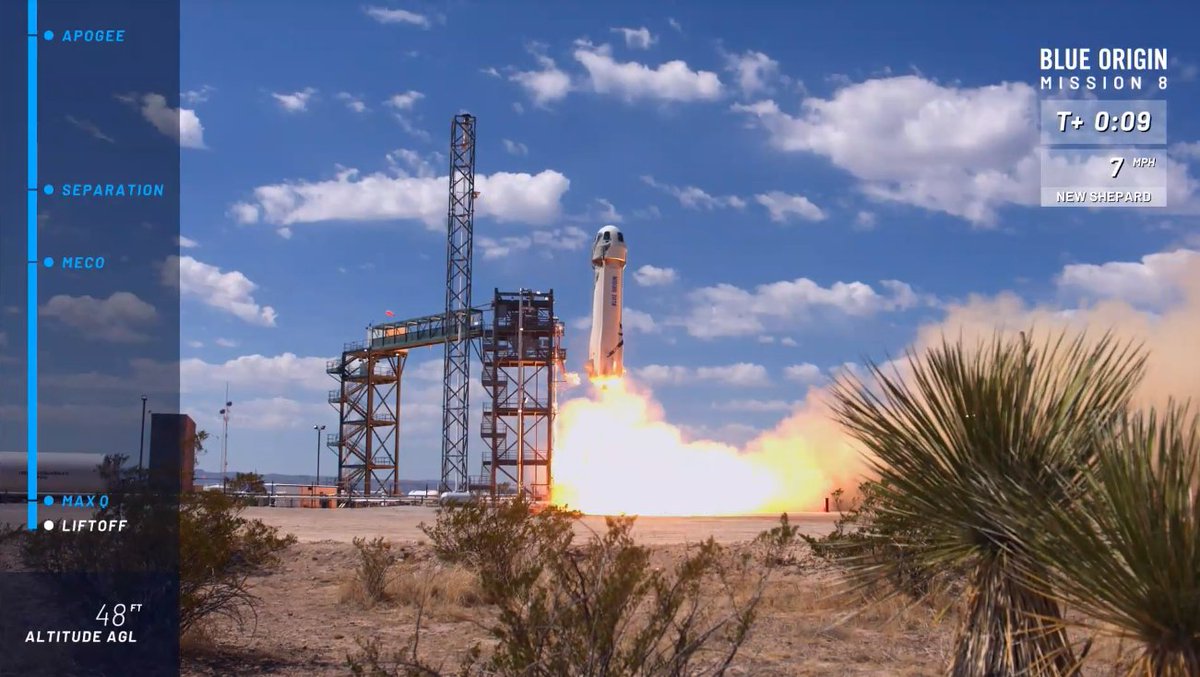 LIFTOFF Blue Origin successfully launches New Shepard