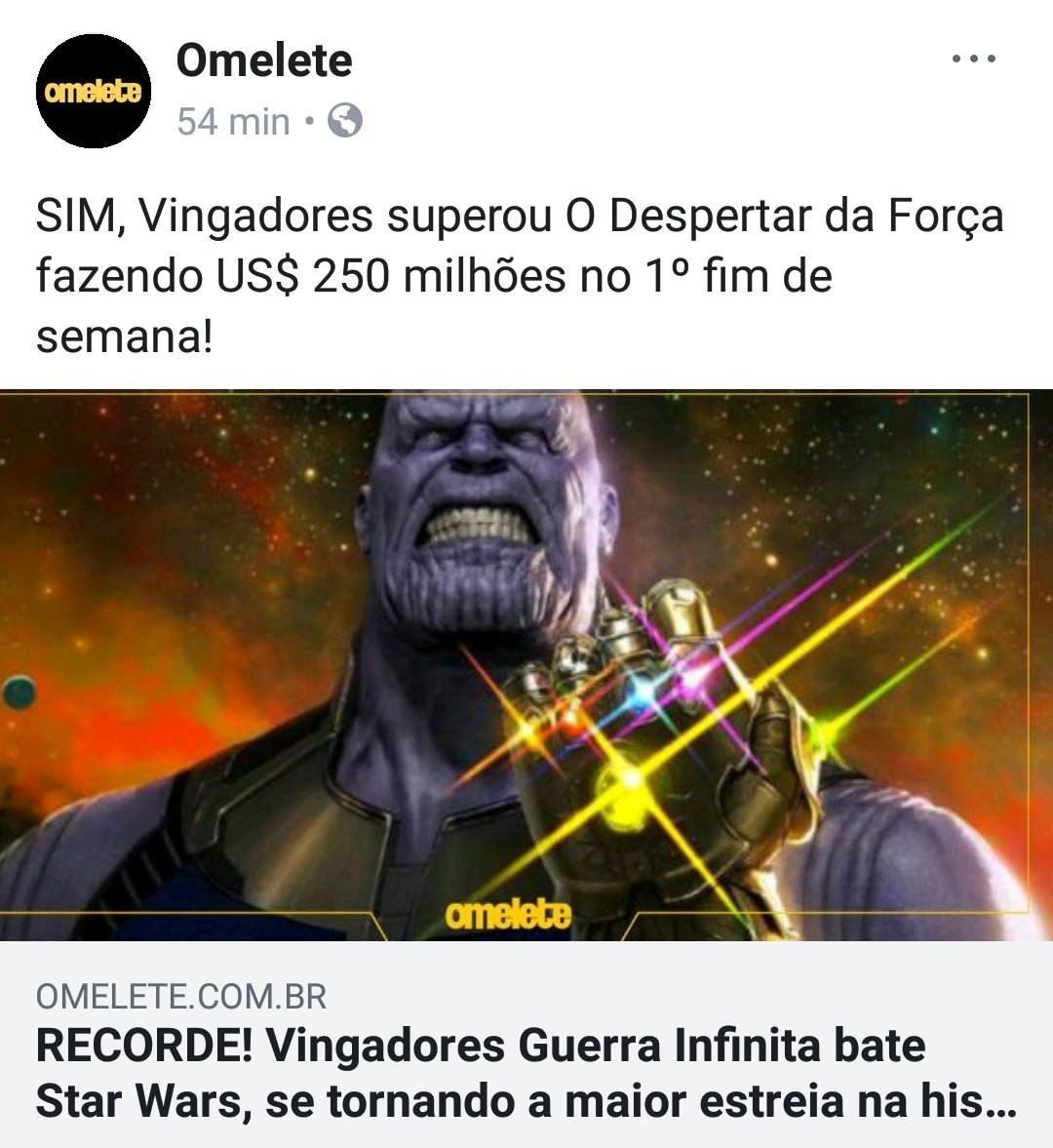 GuMenezesReal's tweet photo. CHUPA !!!!!! #JamesCameron @JimCameron 👌👌👌👌👌👌 MARVEL ALLWAYS @MarvelStudios rules the game. 👏🏼👏🏼👏🏼👏🏼🇧🇷😎 https://t.co/VtHrJcorRx