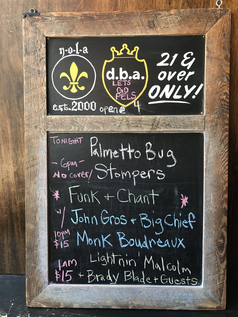 dbaneworleans's tweet photo. Tonight @dbaneworleans ‼️ @JohnPapaGros @bradyblade #bigchiefmonkboudreaux #lightninmalcolm #Nola #JazzFest18 ✌️❤️⚜️🎼 https://t.co/tukcwqRi3X