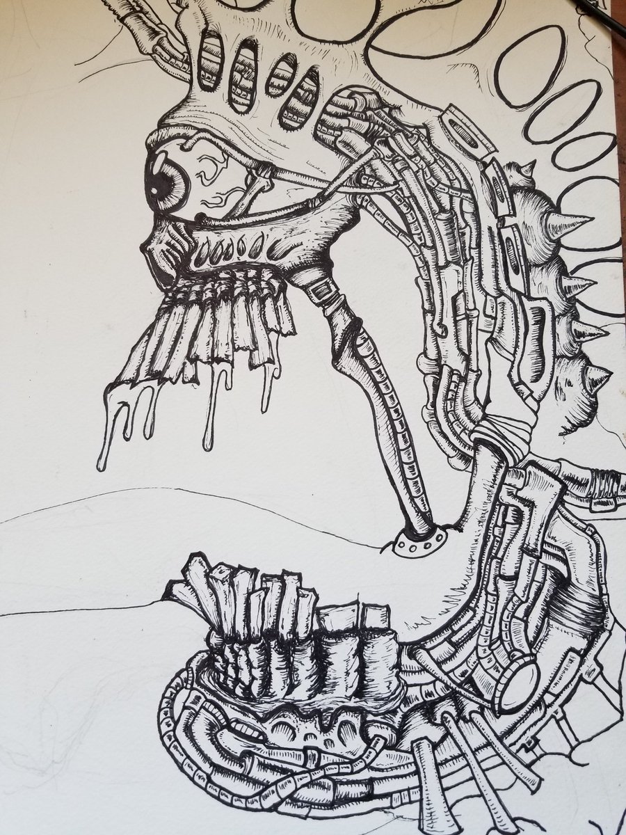 eyeofsaturn99's tweet image. Hey... do you like #horror art? I'm starting up a #twitchcreative stream in about 15 minutes working on this piece. #SupportSmallStreamers #OTSSCommunity @Retweet_Twitch 
Twitch.tv/20gore7