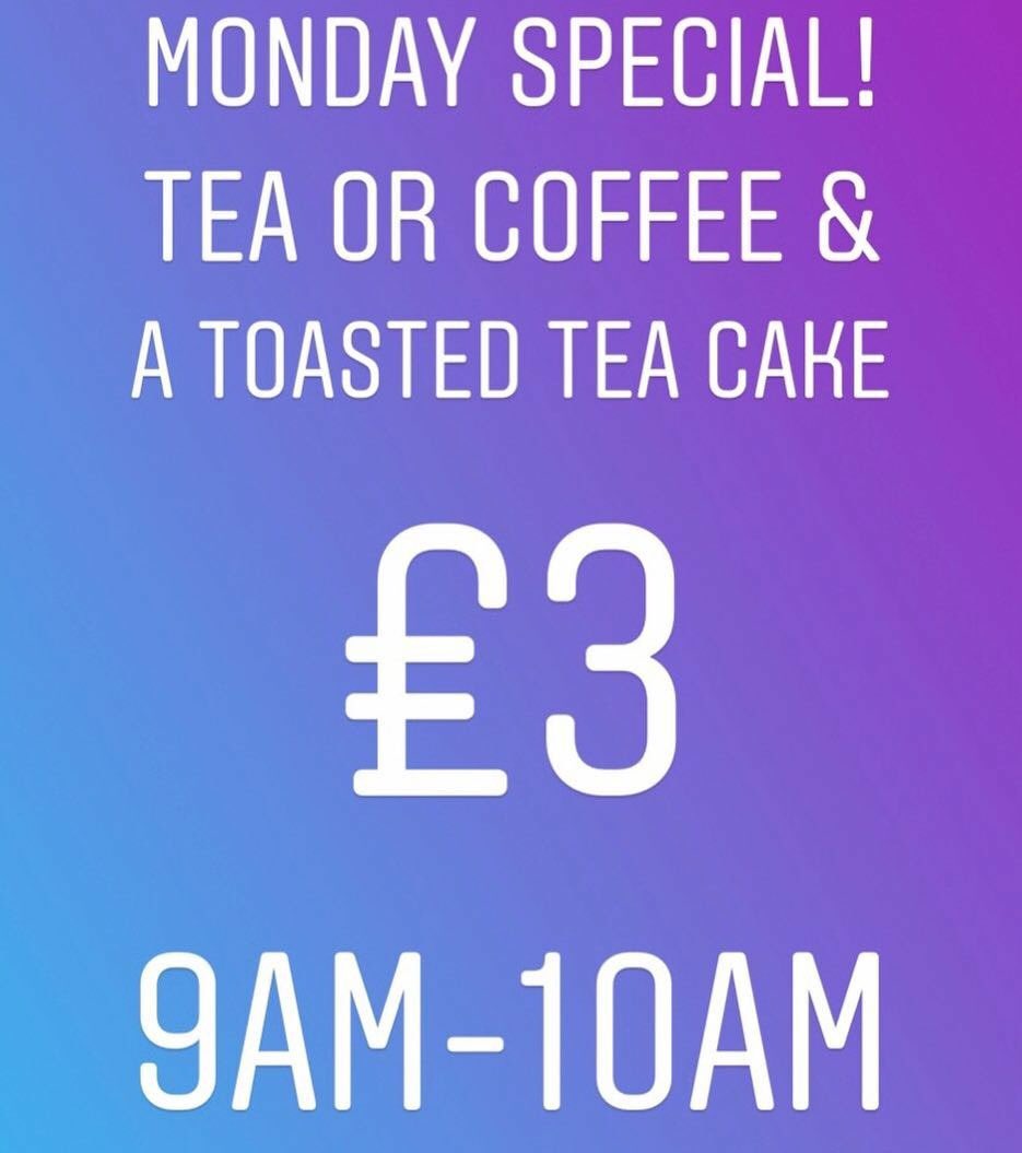 This is your Sunday night reminder of this great Monday morning offer <a href="/cafe_fabulous/">Cafe Fabulous</a> tomorrow- start your week off right! #Guildford #MondayMotivaton #coffee #monday #cafefabulous <a href="/Guildfordnscc/">Guildford nscc</a>