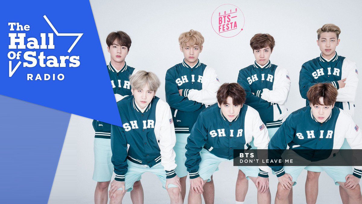 TheHallOfStars's tweet photo. ¡Ahora mismo sonando "Don't Leave Me" de @BTS_twt, nuevo N1 por segunda semana consecutiva en el #ThosTop! No te lo pierdas en #RadioTHOS26 
https://t.co/YgbSR1wvB1 https://t.co/jvdlu1Lums