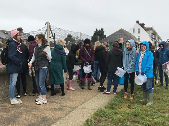 FreeWhitstable's tweet photo. WOW! A really HUGE thank you to all the amazing people who came to the @sascampaigns #beachclean this morning in such miserable weather. There were 136 volunteers who collected 127 KGs of litter.
#BSBC18 #PlasticFreeCoastlines #AvoidablePlastics https://t.co/u5FkxiLSrN