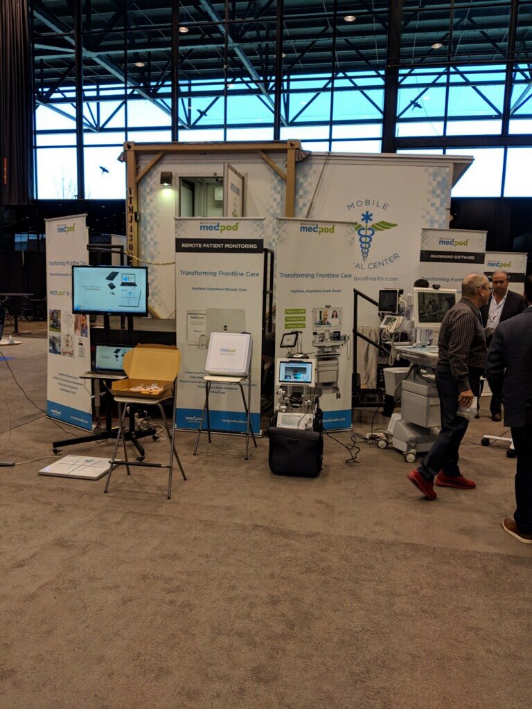 alexmona83's tweet photo. @MedpodHealth #ATA18 REMOTE MONITORING With @BewellConnectUS by @Visiomed_FR (at the center of picture) #augmentedhealthcare #mobiledoc #mobilecart https://t.co/4XPaJRrPB0