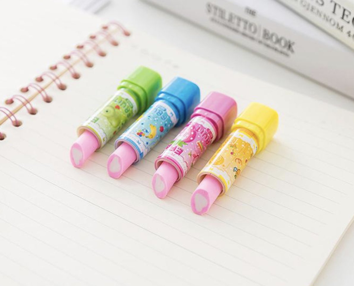 cutemix10's tweet photo. Everyone needs an eraser that disguised as a lipstick! Cute isn't it?
It's something you need to add to your stationery collection! 😊
✨ ➡️Shop Now: https://t.co/ZiemoiBHkY

🌱 🌸SAVE 5% ON YOUR FIRST ORDER! 🌸
Use code: WELCOME

 #spring #stationery #eraser #lipstick https://t.co/DyGjiJudP4