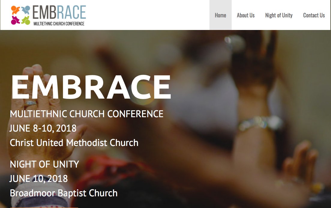 BibleTLD's tweet photo. EMBRACE multiethnic church conference June 8-10, 2018 in Jackson, Mississippi https://t.co/A86Ts7wqNR with @JohnMPerkins @alberttate @markdeymaz @NoemiChavezLBC https://t.co/GT9VpIdCyL