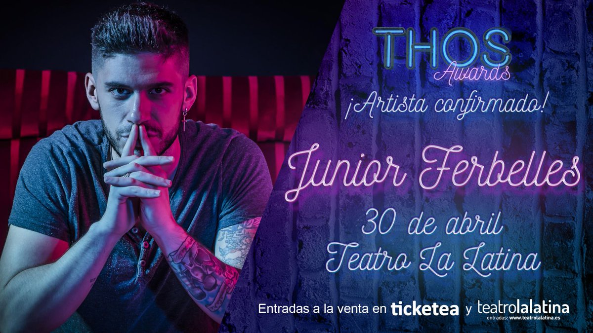 TheHallOfStars's tweet photo. Hablando de @JuniorFerbelles, que mañana nos acompañará en los #THOSAwards2018 💗
¡Entérate de todo en directo! #radioTHOS26
https://t.co/YgbSR1wvB1 https://t.co/VDhfx6BNsZ