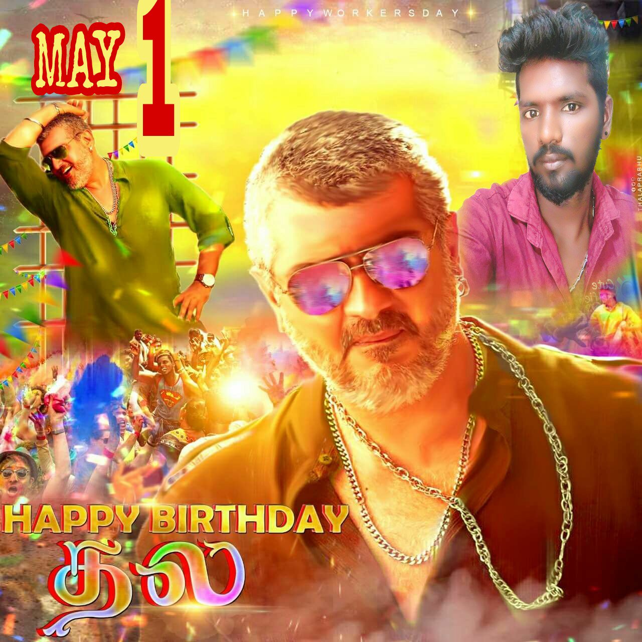 HAPPY BIRTHDAY MaY 01 THALA AJITH KUMAR 