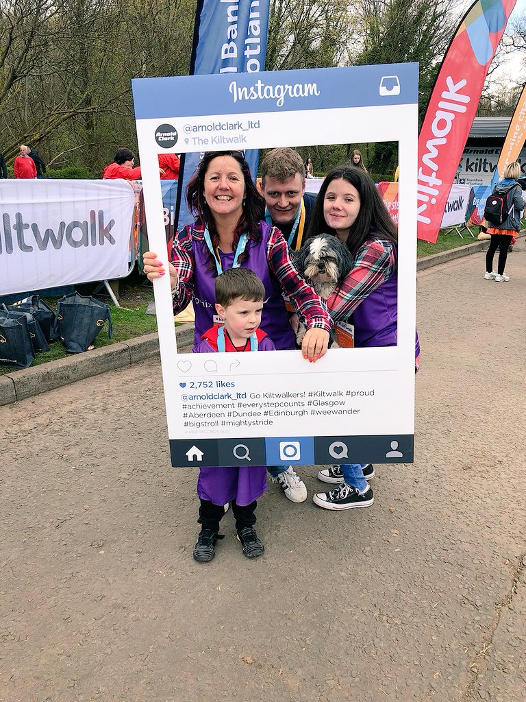 Phoenix_Scot's tweet photo. Families coming together for the #KiltwalkGlasgow today... we are so very proud of you all! Looks like everyone had an amazing time 💜 #beingphoenix #visiblerecovery https://t.co/cw2OPkeRQS