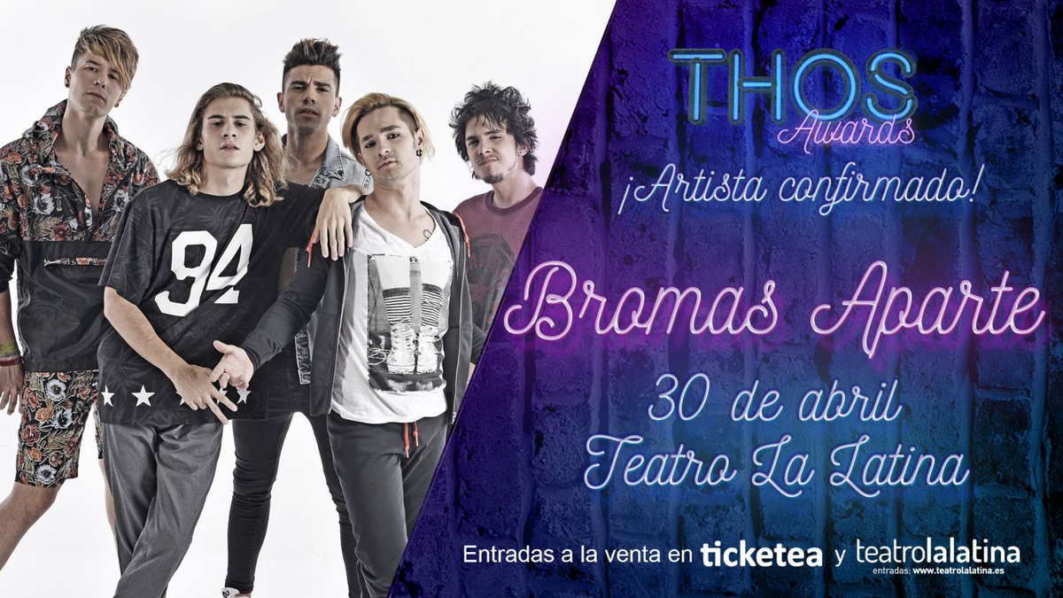 TheHallOfStars's tweet photo. Hablando de @Bromas_Aparte, que mañana nos acompañará en los #THOSAwards2018
¡Entérate de todo en directo! 🔥📡 #radioTHOS26
https://t.co/YgbSR1wvB1 https://t.co/4pbCzceKdu