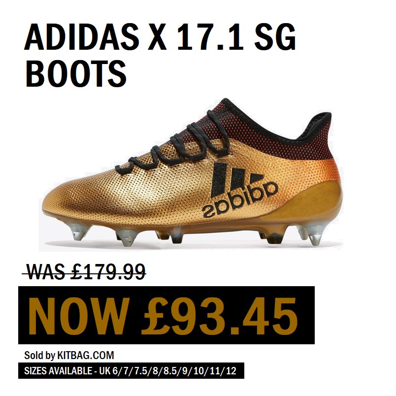 BootRoomDeals's tweet photo. ADIDAS X 17.1 SG BOOTS - BEST PRICE £93.45 (RRP £179.99) - SAVE £86.54
---
#BOOTROOMDEALS #BOOTROOM #BOOTS #CLEATS #DEALS #ATHLETE #FITNESS #FOOTBALL #KITBAG #KITBAGFOOTBALL #KITBAGSOCCER #ADIDAS #SALAH #TEKKERS #NIKEFOOTBALL #NIKESOCCER #KITBAGFC #MANCITY #CHAMPIONS #WESTHAM https://t.co/CsYofoU1Vr