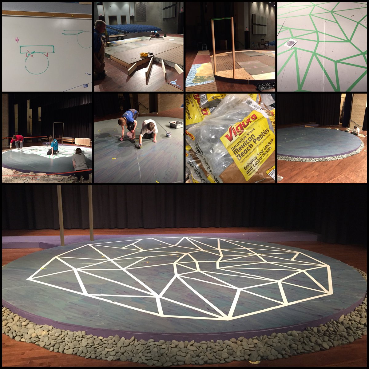 HSEDrama's tweet photo. The evolution of our random world. #ThisRandomWorld #thisbeautifulset Come see it this week! May 3, 4 & 5 at 7 PM. Tickets at https://t.co/y9LQ5C7Uqe. https://t.co/9PA5LupvJz