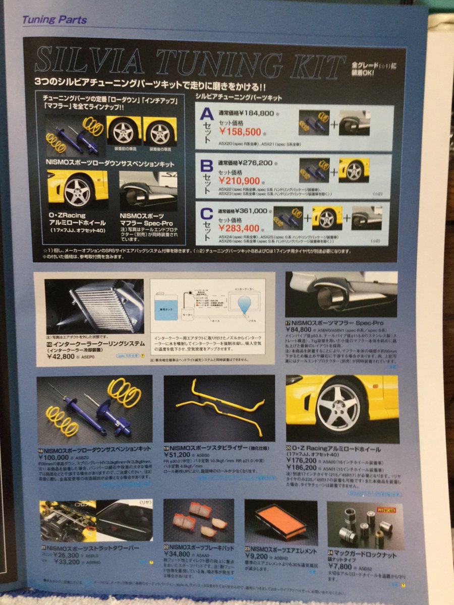 S15 シルビア オプションカタログ