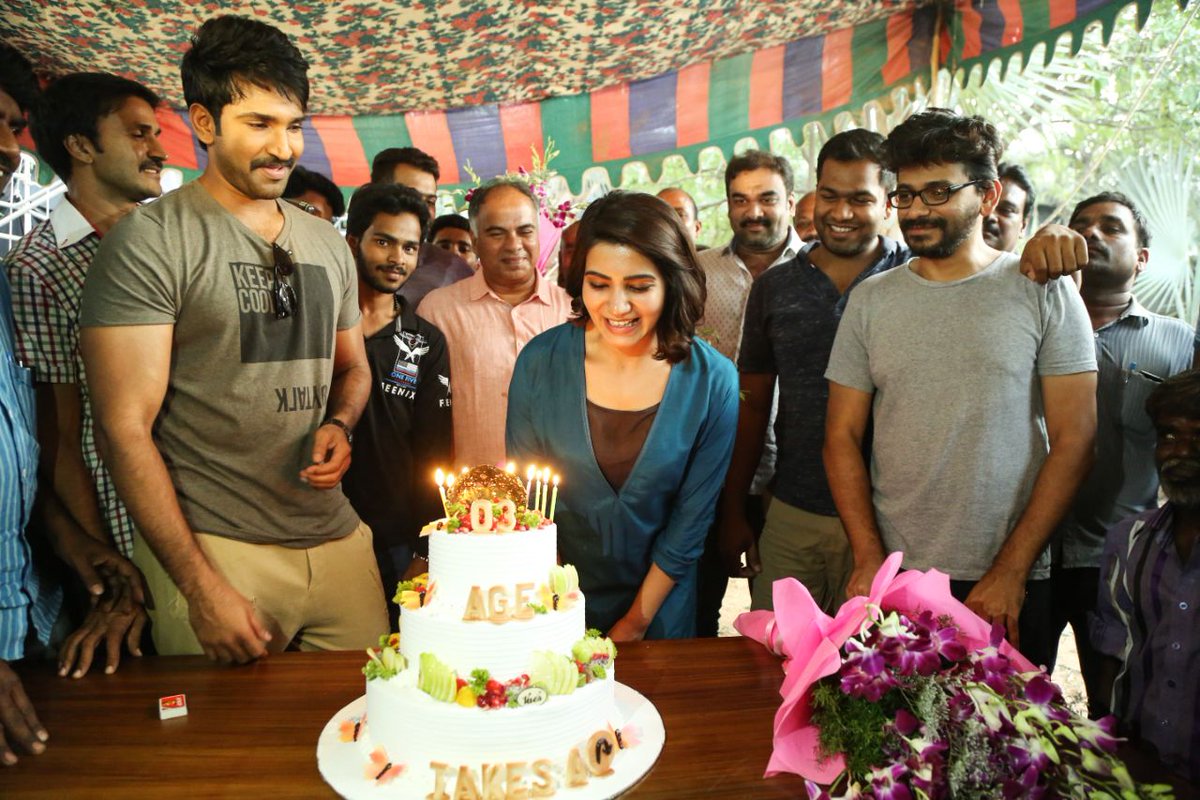 PrinceCinemas's tweet photo. #Samantha was celebrated  birthday on the sets of #UTurn Telugu | Tamil remake. @Samanthaprabhu2 https://t.co/Os0QmeveGk