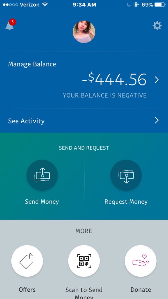 moneybitch666's tweet photo. unless anyone wants to pay off this product of someone fucking reporting the money they sent me as unauthorized. i'm in a bad fucking mood. #findom https://t.co/iSoLWIx6eG