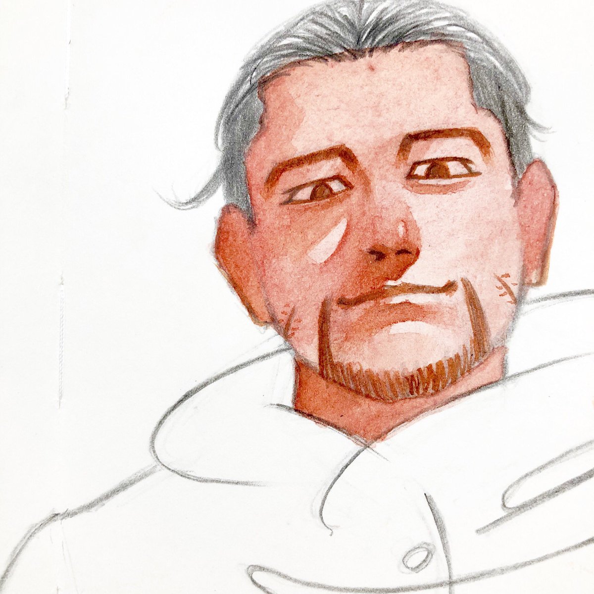 「らくがき、尾形さん。 」|赤 akaのイラスト