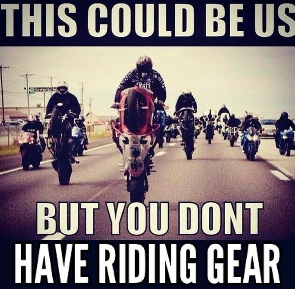 SkiDooOutlet's tweet photo. This could be you. What don't you have? Which riding gear don't have yet?
#streetriding #bikers #sportsbike #bikememes https://t.co/UP98QzzE0Z