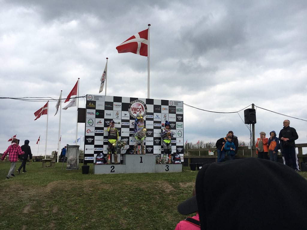 NL podium in de EMX65 in Denemarken met <a href="/KNMV/">KNMV</a> coureurs Lotte, Bradley en Damian !!