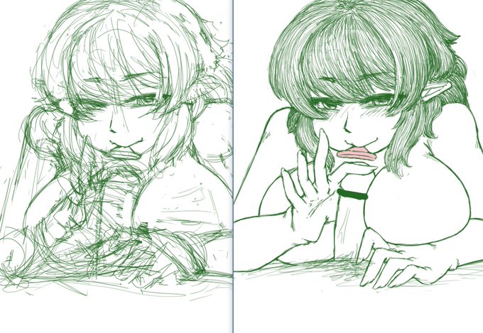 1時間絵画vs普通絵画 