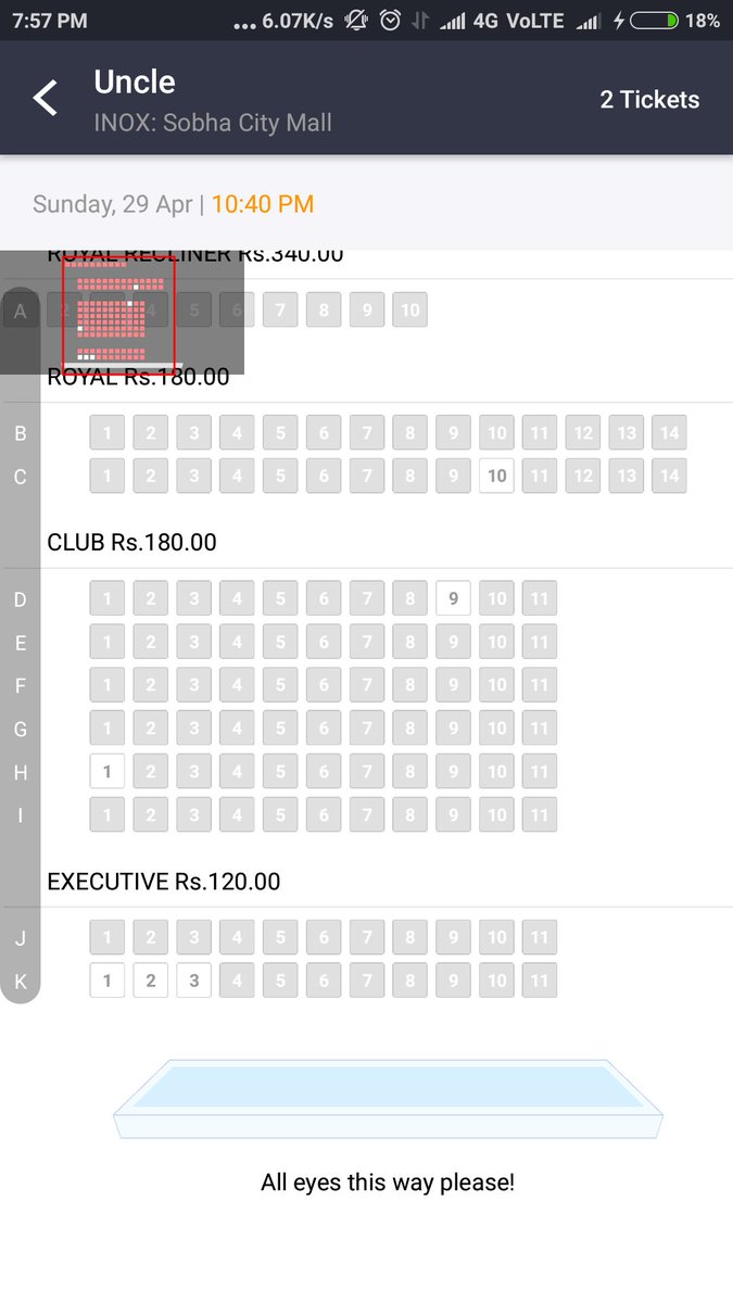 rameesrammu369's tweet photo. #Thrissur #Uncle #inox :-shoba #10:40pm #4tickets only👏🏼✌🏻✌🏻✌🏻✌🏻 @VRFridayMatinee @MalayalamReview https://t.co/IdjDoaoWAt