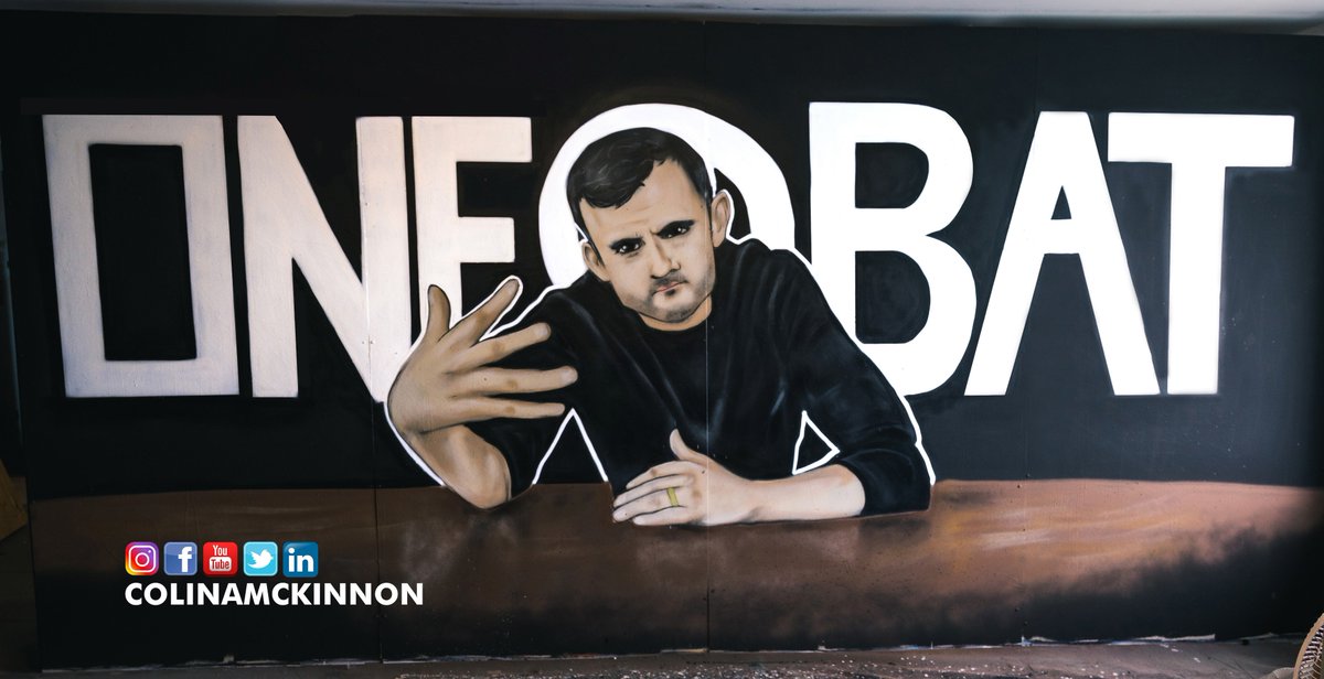 digitalprofet's tweet photo. New #graffiti series kicked off - starting with @garyvee - focusing on key influencers. #garyvee #influencers #oneatbat @davidrocknyc @TeamGaryVee https://t.co/0hPcq1nH6e