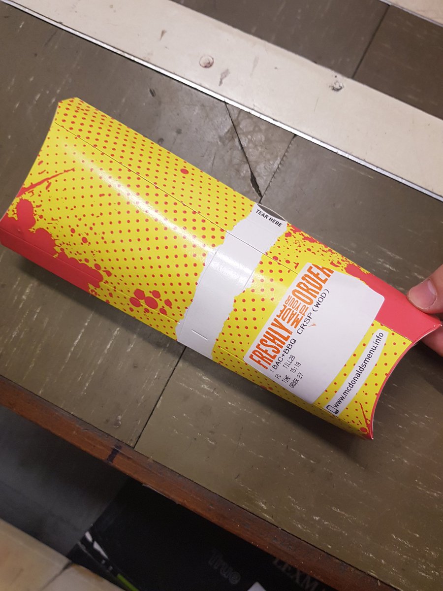 AliceJenno456's tweet photo. @McDonaldsUK just bought McDonald's wrap of the day and fries, and didn't get ANY monopoly stickers?! Supposed to get 5 in total and got 0!! Should this happen? @McDonaldsUK https://t.co/YY70IsCrJP