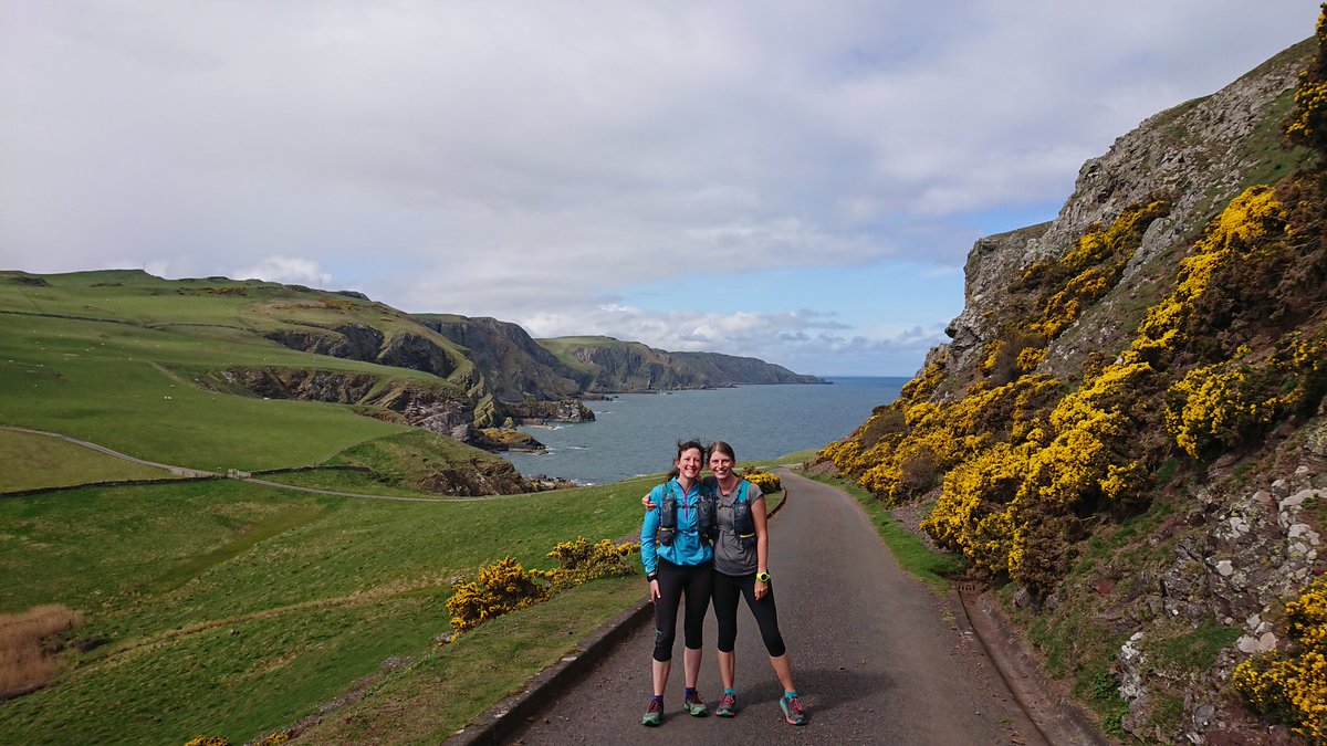 Perfect day for running along Scotland's stunning coastline! #coastsandcastles #runtagit #ukrunchat #bestrunningbuddiesever