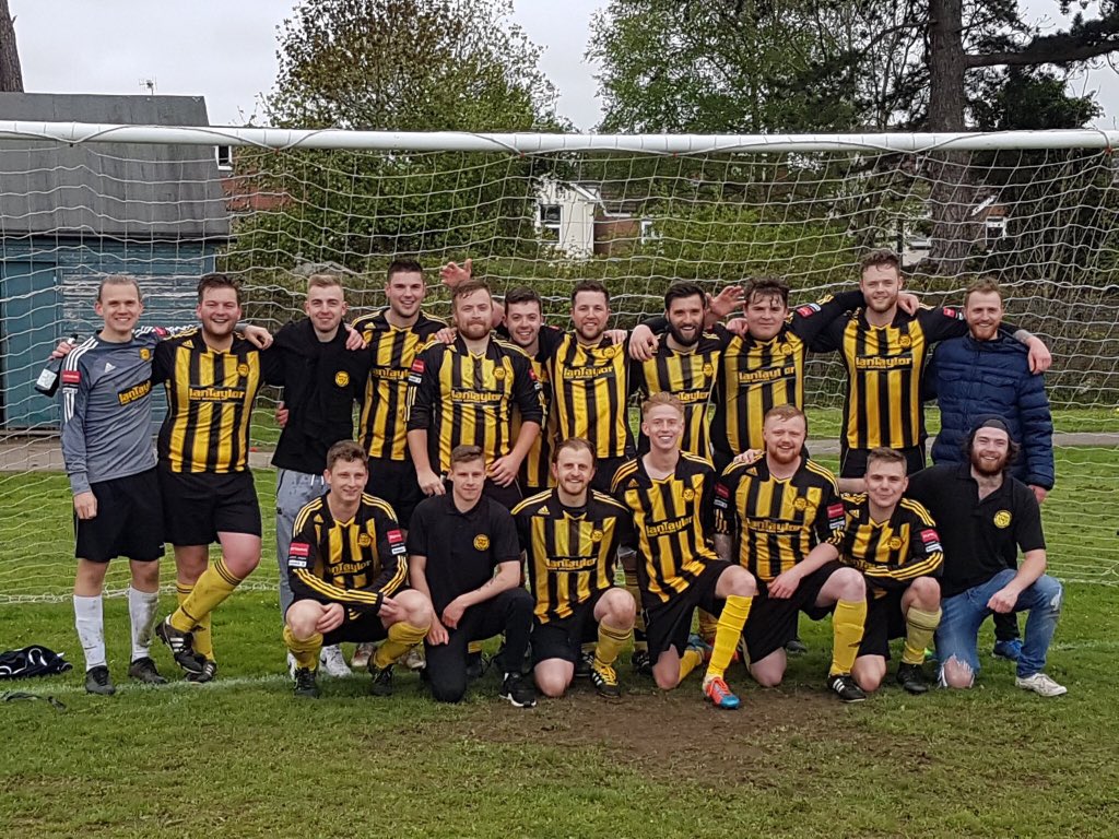 What a good group of lads! couldn’t be happier to share the pitch and showers with them every weekend #COYM #UpTheMoatsiders #Champions