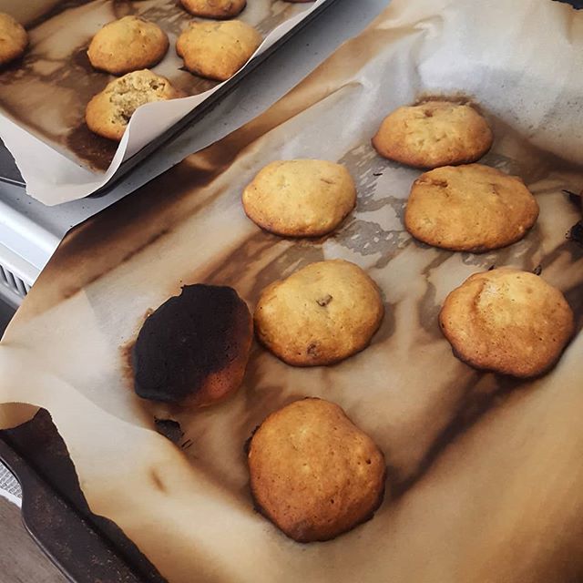 It's been a long time since I ruined something so epically. Tried making chocolate chip banana bread cookies and needless to say, it didn't go well. What was your last #KitchenDisaster? .
#nailedit #kitchenfails #burnt ift.tt/2I2XyHi