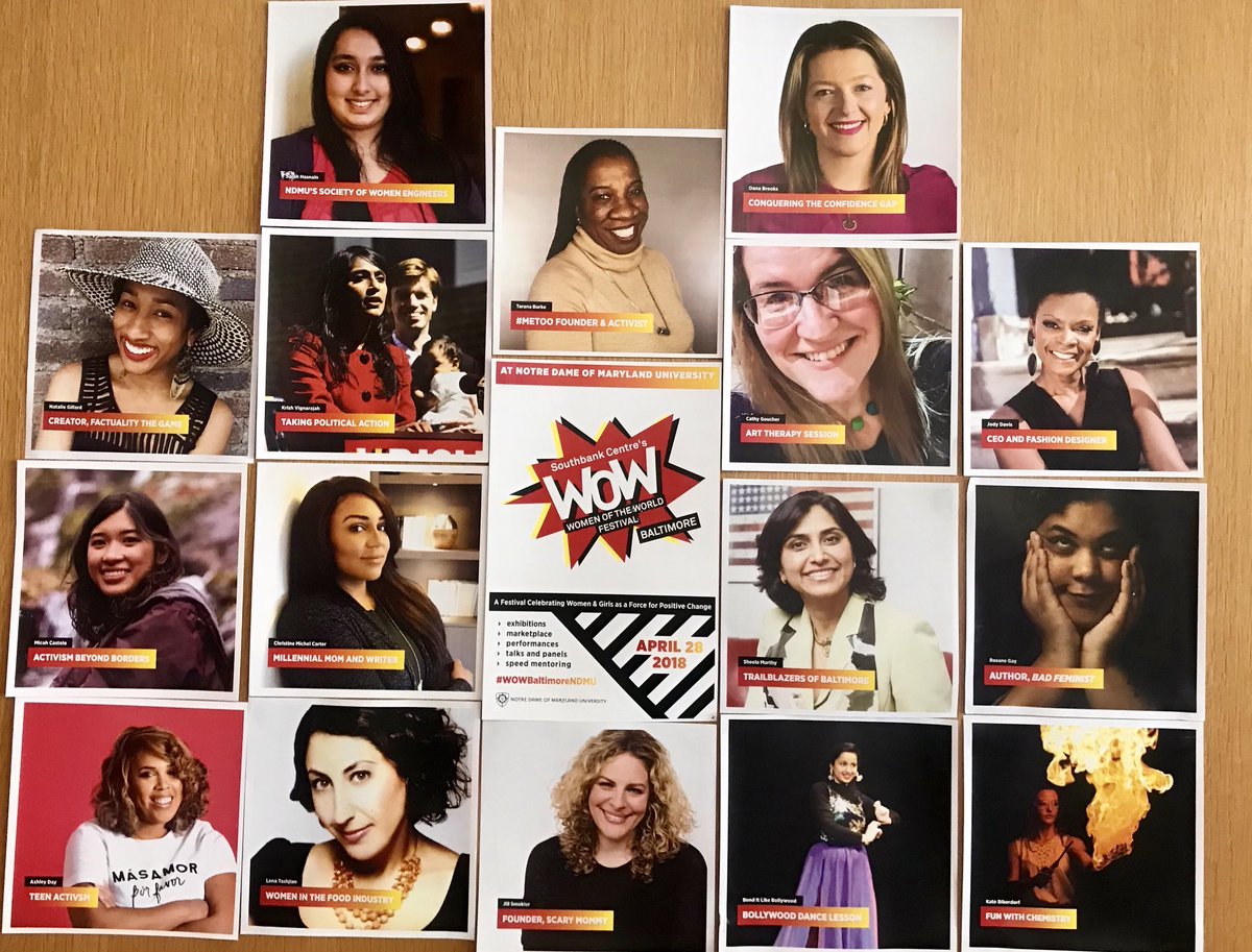 OanaBrooks's tweet photo. Iโm still in a @WOWFestBmore #stateofmind...#WOWBaltimoreNDMU @TaranaBurke @rgay @smoklerjill
The list of #incrediblewomen who spoke, performed, shared their stories and #wisdom goes on and on.....#grateful #humbled https://t.co/Q0vBOp1wiq