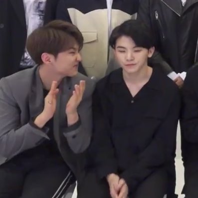 Soonyoung : *babe pls look at me* *babe pls i'm cute* *scrunching nose* *babe pls!!*Hoonie : *hold his breath* *we're filming, calm down jihoon* * i can do this* *2 minutes till we finished this goddamn greeting video* *wuuuuftt inner peace*