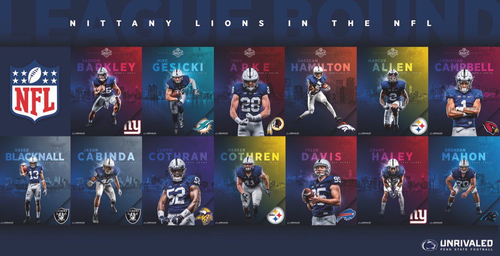 coachjfranklin's tweet photo. Really excited for these guys to have the opportunity to chase their dreams! The entire PSU community is proud of you https://t.co/l0hVwOHQyN