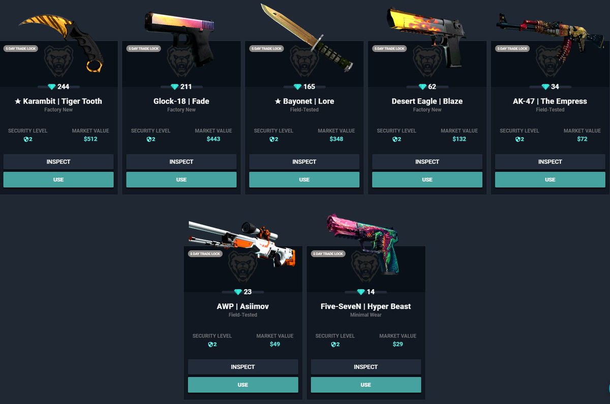 Lootbear On Twitter More Amazing Additions To The Inventory Check It Out Right Over Here Https T Co Uplem49llc Lootbear