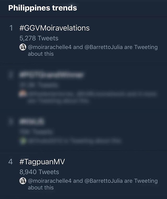 cornerstone_ofc's tweet photo. TRENDING!!!! GGV with @moirarachelle and @jasonmarvinph 💕💕💕 #MoiraDelaTorre #JasonMarvin #CornerstoneArtists https://t.co/g4aCtRhbgE https://t.co/FWyEwswHJC