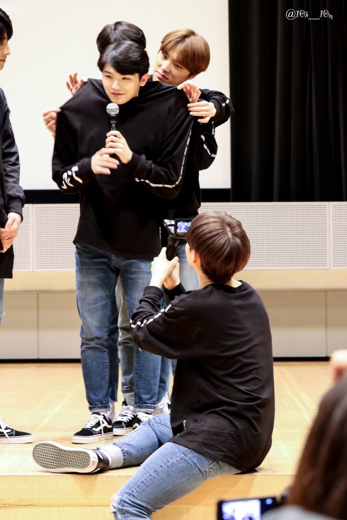 Soonyoung recording his precious bby is forever mood