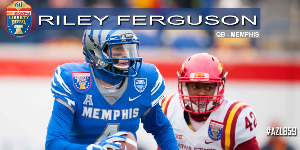 AZOLibertyBowl's tweet photo. Congrats to #AZLB59 Alum @Riley_FergQB4 on being signed by the @Buccaneers ! #GoTigersGo https://t.co/AWCua8czAW
