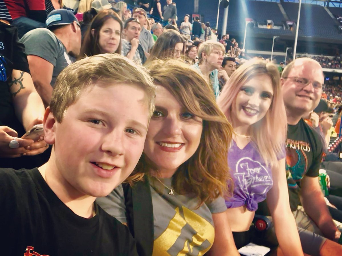 krissyhaynie's tweet photo. Adding two new Foos to the mix. @foofighters @GSUStadium #foofamily #fooatl #FooFighters ๐ค๐ผ๐ค https://t.co/iF6zKna64l