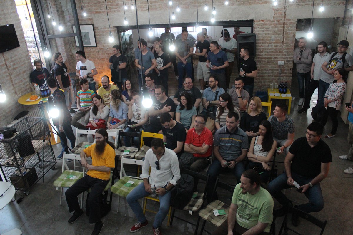 minthosting's tweet photo. Kolega @kutija u akciji! 😉 Hvala WordPress zajednici iz Niša na pozivu. Više fotografija možete videti na našoj facebook stranici.
#wpsrbija #WPMeetup #WPNis #WordPress https://t.co/dGM9IzOK37